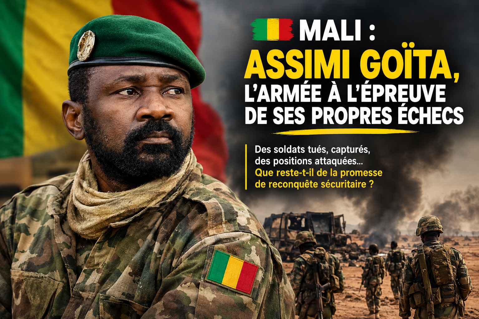 Dioura, Tabrichat, Kati : anatomie des failles qui fragilisent l’armée malienne sous Assimi Goïta