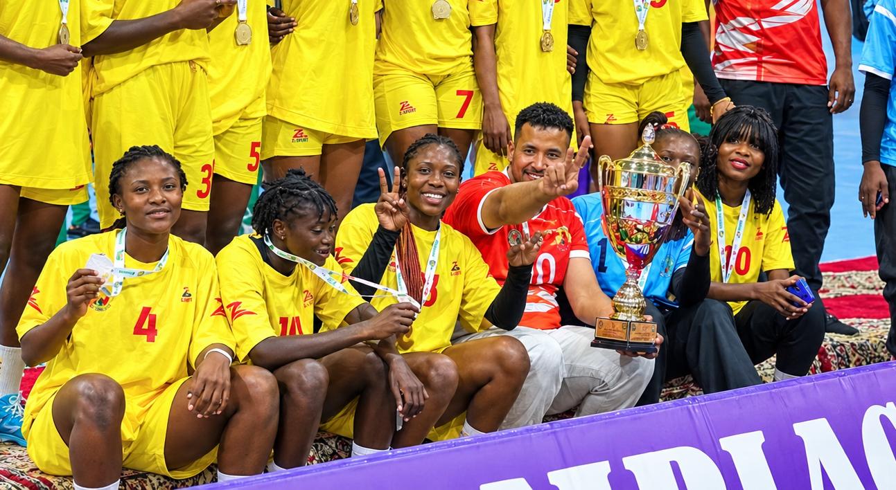 Sacre des Amazones du Bénin au tournoi IHF de Ouagadougou