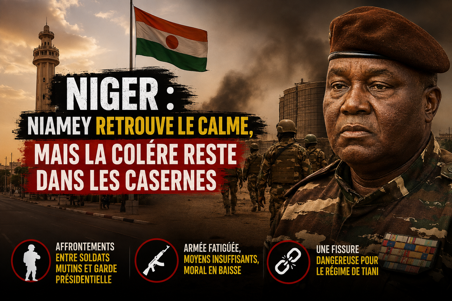 Niger : les casernes de Niamey, miroir des tensions après les heurts de fin août
